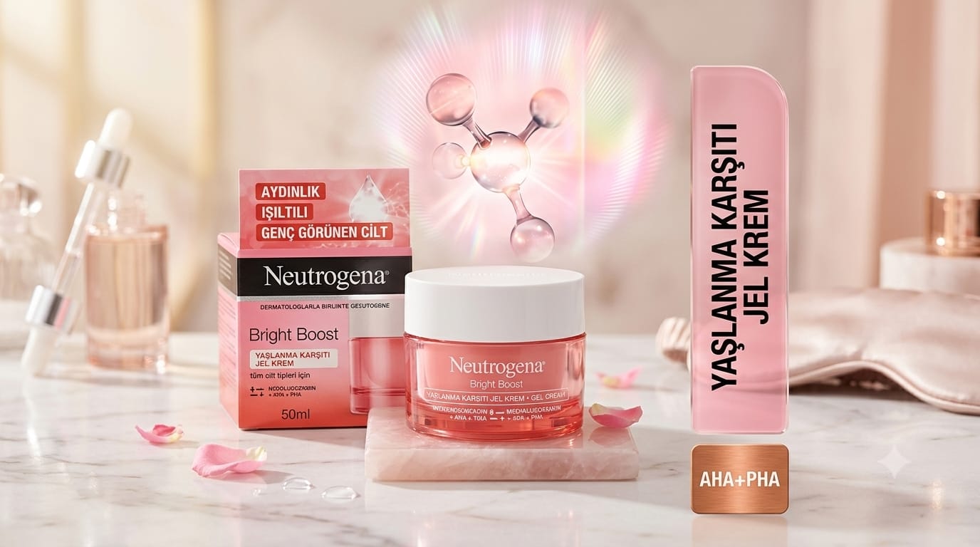 Neutrogena Bright Boost - AHA+PHA Formüllü Aydınlatıcı & Yaşlanma Karşıtı Jel Krem